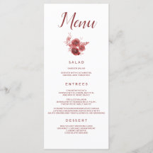 Chic Burgundy Floral