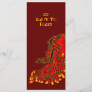 Menu China Dragon, 2024 Ano Do Dragão