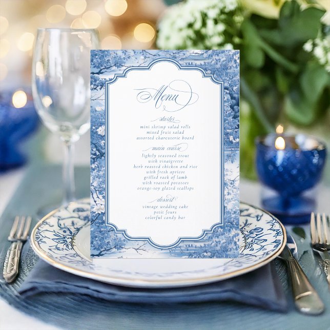 Menu Chinoiserie Pattern and Decorative Border ID1094 (Criador carregado)