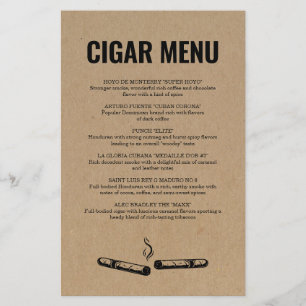 Menu Cigarro