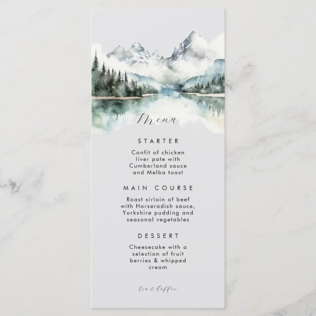 Menu Cinza russa Montanha Plana de inverno (Frente)