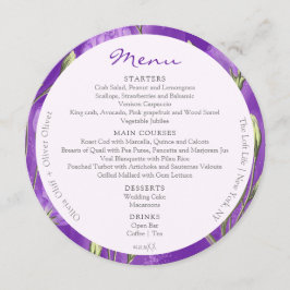 Menu Círculo Casamento Eustomas Roxo