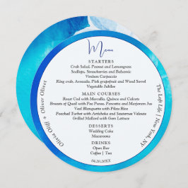 Menu Círculo de Casamento de primavera