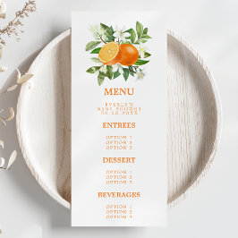 Menu Citrus Little Cutie Laranja No Caminho Do Chá de f