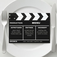 Clap Board de Casamento de Filme Cinematográfico