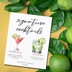 Menu Cocktails de Assinatura Cosmopolita Gin & Ton