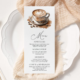 Menu Coffee Love is Brewing Bridal Shower