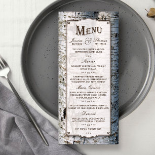 Menu Coleção de Casamentos de Árvore de Prata Rústi