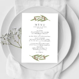 Menu Coleção de Casamentos do Branch Olive