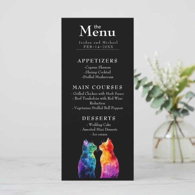 Menu 🌈 com poema, exatamente o seu: Um Amor Arco-Íris (Em pé/Frente)