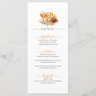 Menu Comida E Bebida Celebração Festiva Pensada