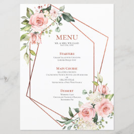Menu Cor - de-cobre, geométrica, cor-de-rosa,