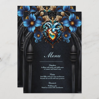 Menu Coração nobre steampunk