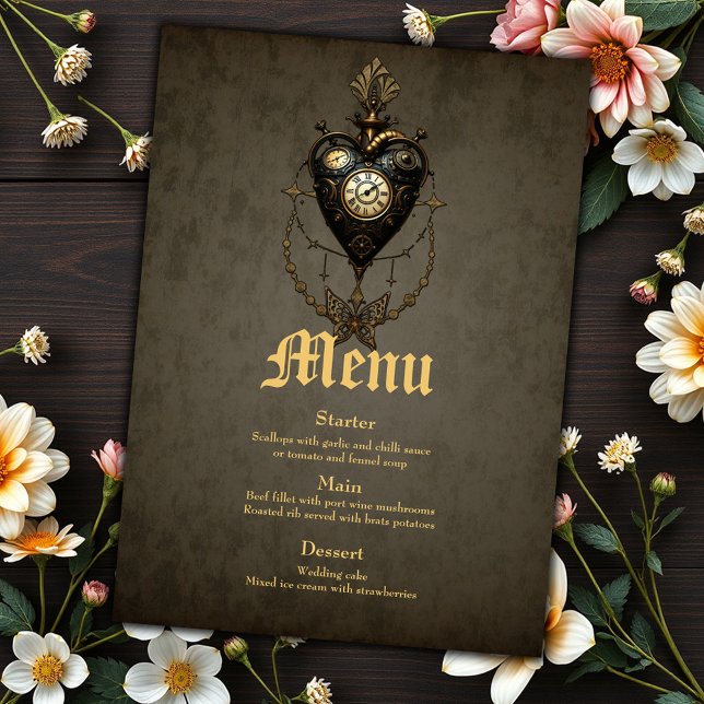 Menu Coração Steampunk, (Criador carregado)