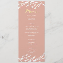 Menu Coroa cor-de-rosa, dupla felicidade do casamento c