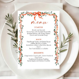 Menu Coroa de Arco Vermelho Caprichoso de Natal Festa d