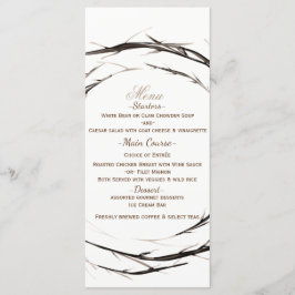 Menu Coroa de Galhos Gravetos Ramos Rústicos Cardápio C