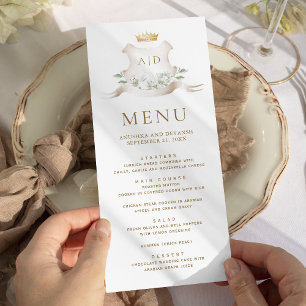 Menu Coroa Real Coroa de Ouro Casamento