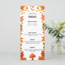Menu Cozy Fall Thanksgiving Dinner Party
