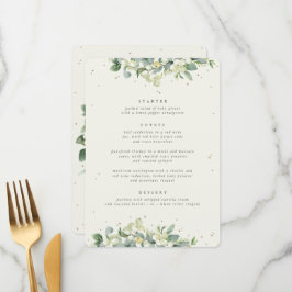 Menu Creme Snowberry + Eucalipto 3 Pratos Casamento