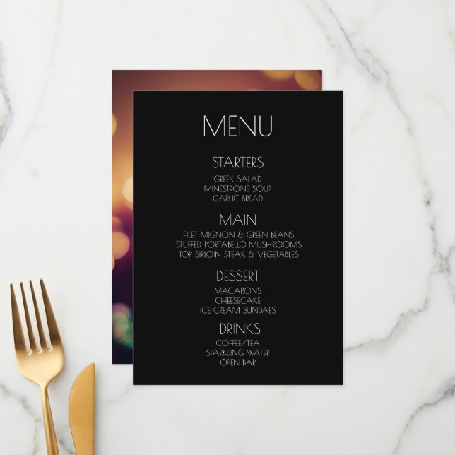Menu Crie o seu - Autumn Bokee (Frente/Verso In Situ)
