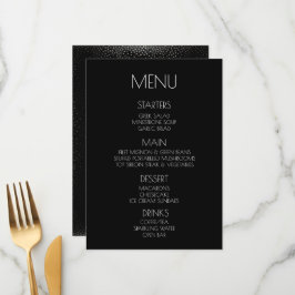 Menu Crie o seu - Preto Espetado para Trás