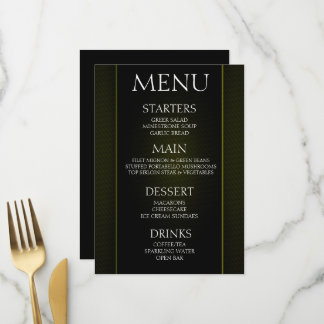 Menu Crie o Seu Próprio - Evento Minimalista Azeitona P