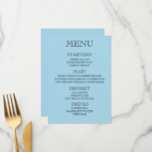 Menu Crie seu próprio cardápio de evento/restaurante pe