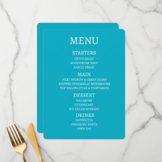 Menu Crie Seu Próprio Cardápio Personalizado