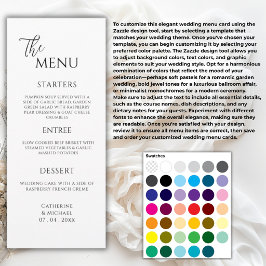 Menu Crie Seu Próprio Casamento Elegante