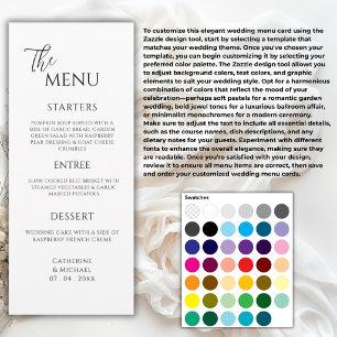Menu Crie Seu Próprio Casamento Elegante