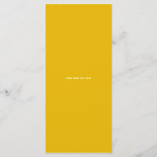 Menu Crie Seu Próprio Design Amarelo Personalizado