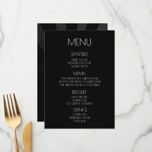 Menu Crie seu próprio - Explosão solar minimalista a pr