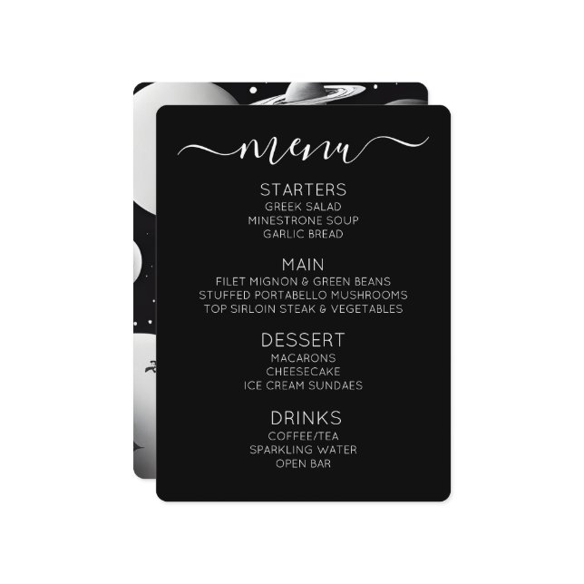 Menu Crie Seu Próprio Robô Espacial (Frente/Verso In Situ)