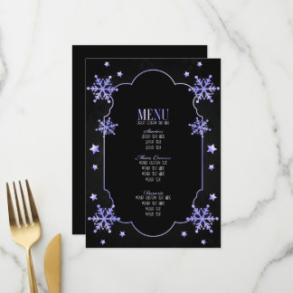 Menu Crie Seus Próprios Flocos de Neve Art Déco Persona