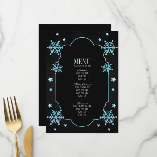 Menu Crie Seus Próprios Flocos de Neve Art Déco Persona