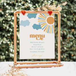 Menu da parte Sun impressa