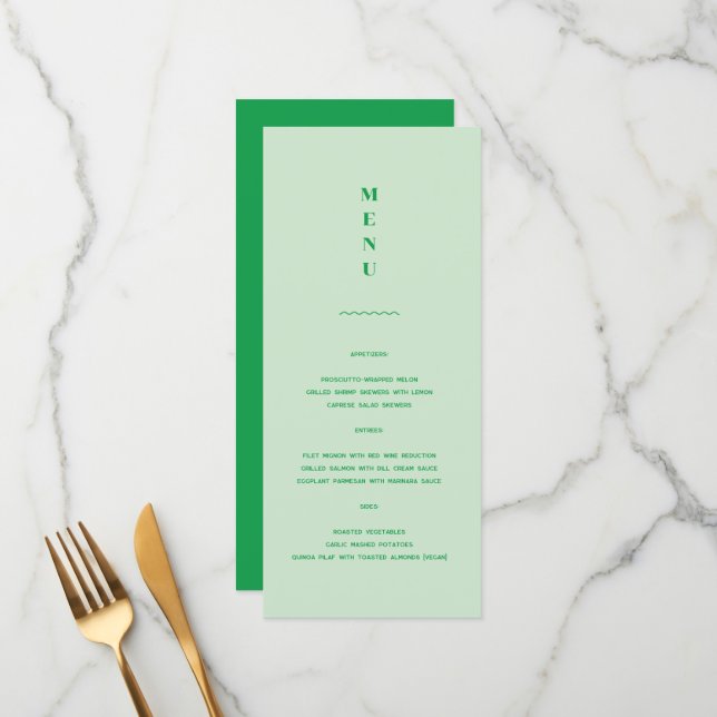 Menu Daisy Wedding (Frente/Verso In Situ)
