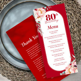 Menu de Aniversário Bilíngue Vietnamita Inglês