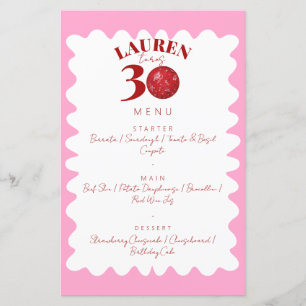 Menu de aniversário de 30 anos do Vertro Wavy Disc