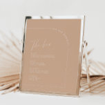 Menu de Bar de Casamento de Caligrafia Minimalista<br><div class="desc">Projetado para coordenar com a Coleção de Convite Caseiro "Arches Minimalistas". Para alterar os detalhes, clique em "Detalhes". Para mover o texto ou alterar o tamanho, a fonte ou a cor, clique em "Editar usando a Ferramenta de Design". Visualize o link de coleção nesta página para ver todos os itens...</div>