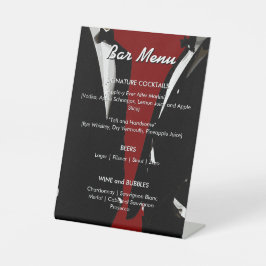 Menu de Bar de Casamento Gay Moderno e Elegante co