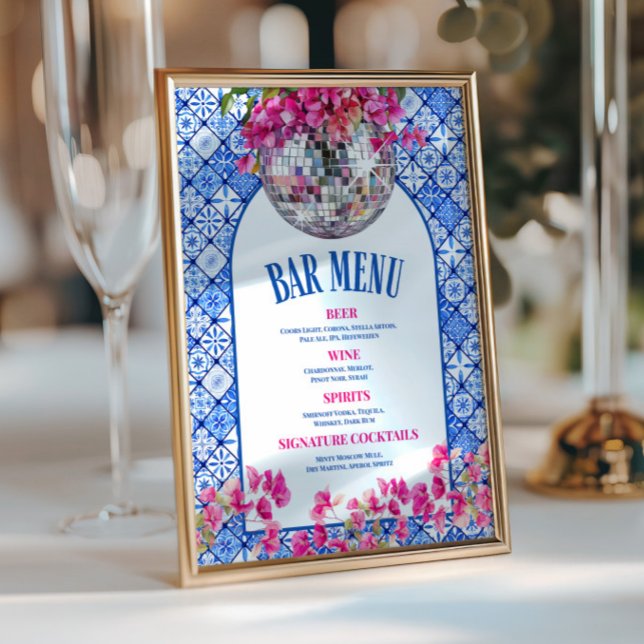 Menu de Bares Personalizados do Mamma Mia Disco (Criador carregado)