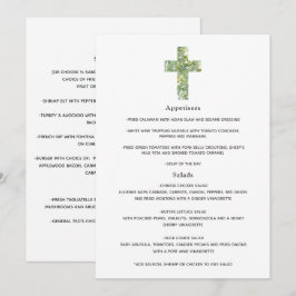Menu de Batismo Floral