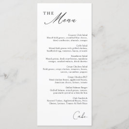 Menu de Caligrafia Simples