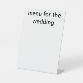 Menu de casamento