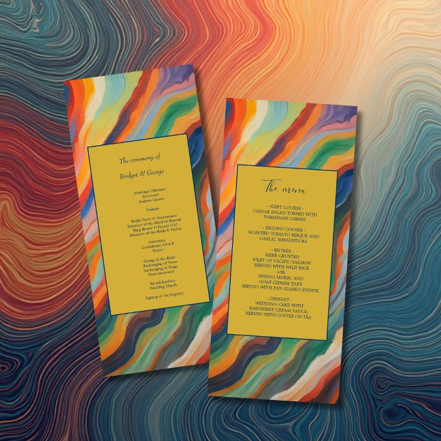 menu de casamento abstrato de mármore em destino a (Criador carregado)