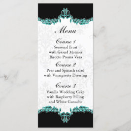 menu de casamento Black Aqua