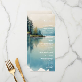 Menu de casamento Cena Aquarela Pinheira