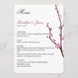 Menu de Casamento Cherry Blossom